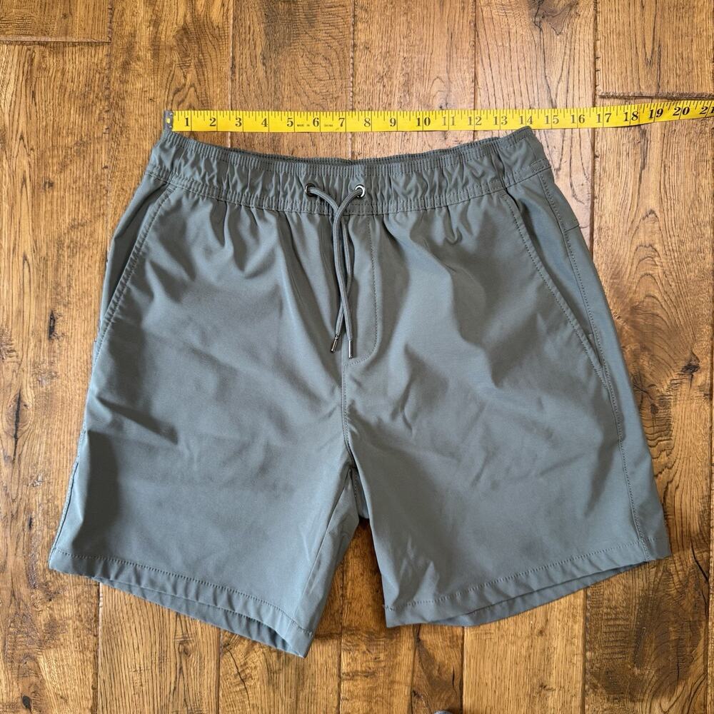 Member’s Mark Men's Tech Shorts Olive Green Elastic Waist Drawstring Size M - Picture 3 of 6
